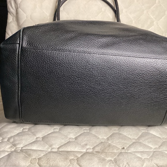 Kate Spade large black pebbled leather shoulder bag with gold hardware - Picture 3 of 9